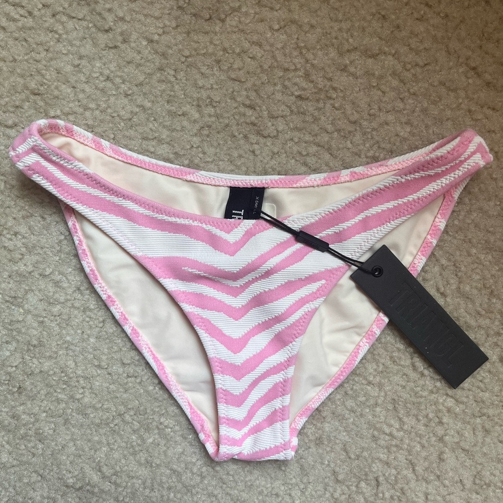 triangl zebra pink bikini bottoms